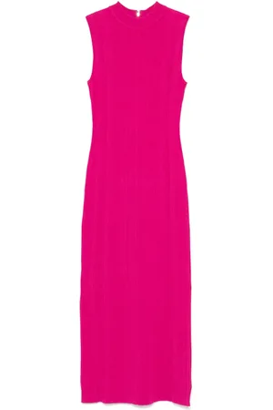 Michael Kors Ribbed mock-neck midi dress