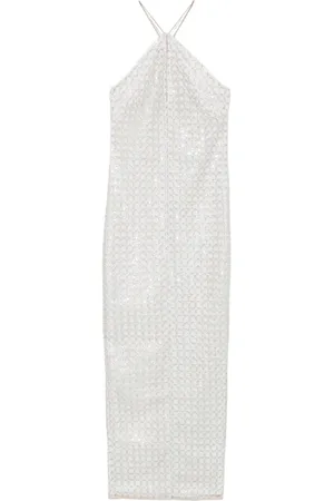 ROTATE Beaded maxi dress