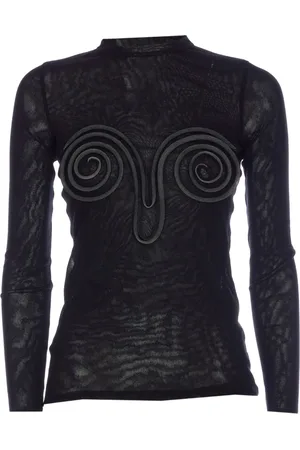 Jean Paul Gaultier Spiral-detail long-sleeve top