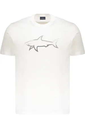 Paul & Shark Reflective Shark-print cotton T-shirt