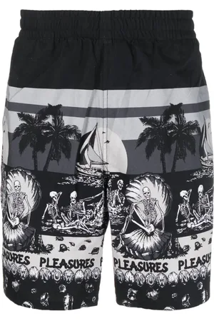 Pleasures Graphic-print knee-length shorts