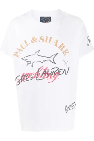 GREG LAUREN Crew neck logo printed T-shirt