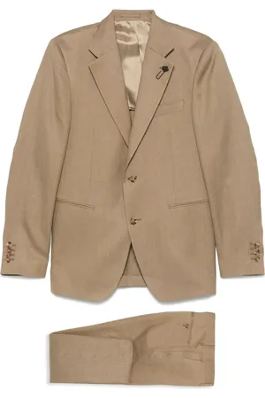 LARDINI Brooch-detail suit