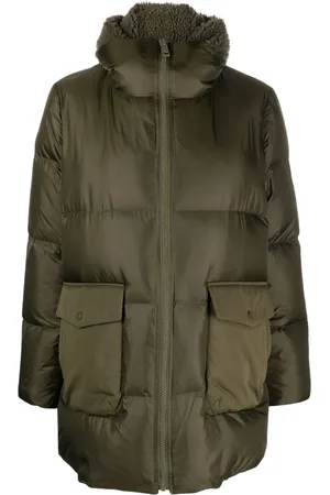 YVES SALOMON Shearling-hood down jacket