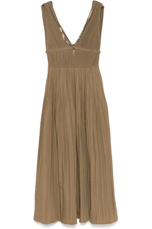 Maje Pliss?? midi dress