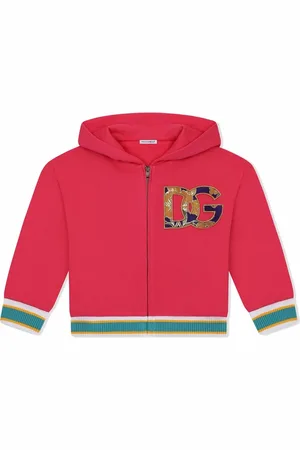 Dolce & Gabbana Logo-patch zip-front hoodie