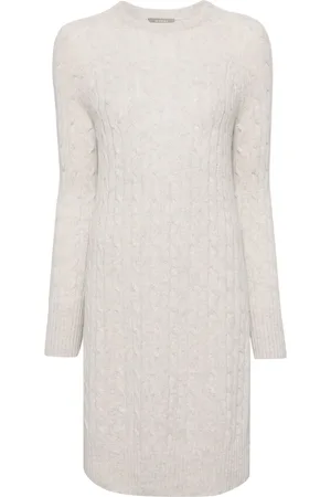 N.PEAL Bella cable-knit dress