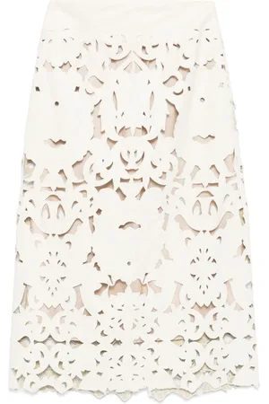 FORTE FORTE Floral-motif midi skirt