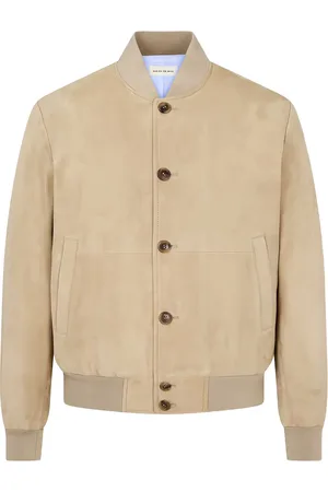 MAN ON THE BOON. Suede bomber jacket