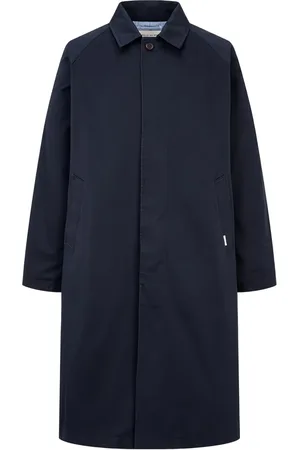 MAN ON THE BOON. Raglan-sleeved cotton trench coat