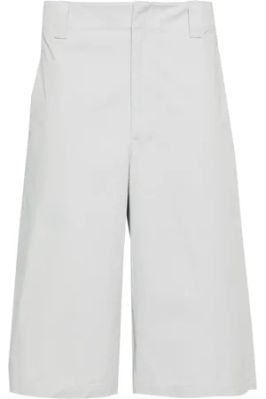 LEMAIRE Tonal stitching cotton bermuda shorts