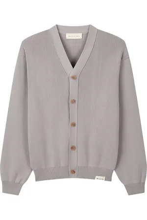 MAN ON THE BOON. Drop-shoulder V-neck cardigan