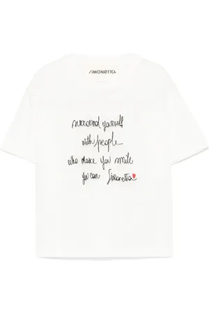 Simonetta Logo-embroidered T-shirt