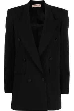 BLANCA Glicy dart-detail double-breasted blazer