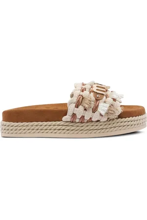 Mou Braided-strap platform sandals