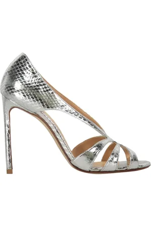 Francesco Russo 10mm snakeskin-effect sandals