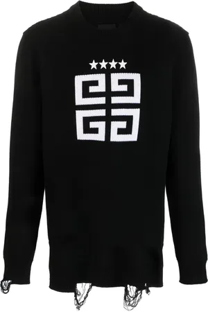 Givenchy 4G-motif distressed cotton sweatshirt