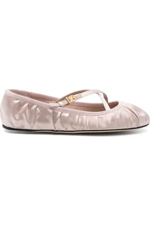 Dolce & Gabbana Logo-buckle ballet flats