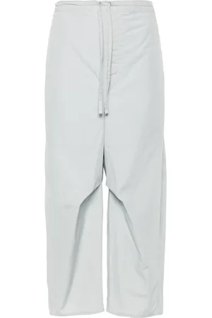 LEMAIRE Drawstring-fastening cropped trousers