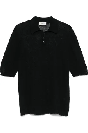 A PAPER KID Knitted polo shirt