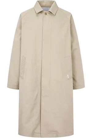 MAN ON THE BOON. Raglan-sleeved cotton trench coat