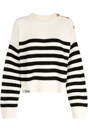 Izzue Logo-patch striped jumper