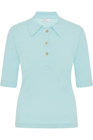 ROSETTA GETTY Button-fastening polo top