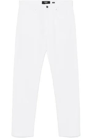 Fendi FF-embroidered jeans