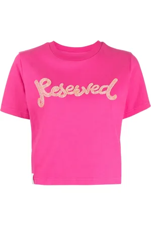 Izzue Reserved beaded cropped T-shirt