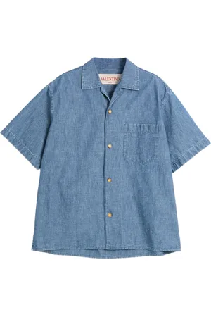 VALENTINO GARAVANI Denim bowling shirt