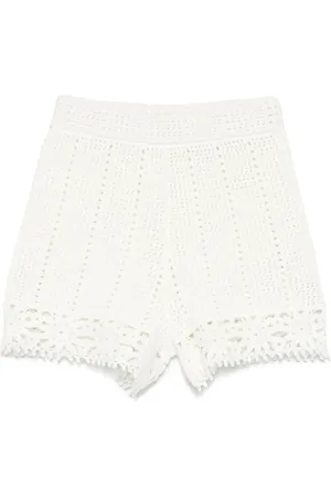 Maje Crochet-knit shorts