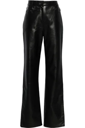 Totême Straight leather trousers