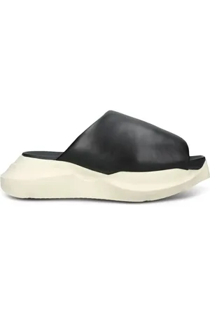 Rick Owens Leather platform slides