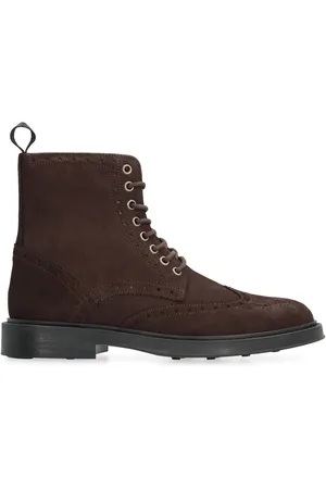 Bruno Magli Brogued suede ankle boots