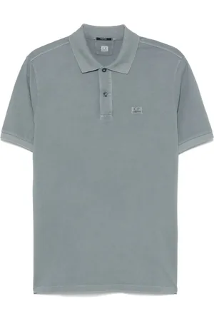 C.P. Company Logo-embroidered polo shirt