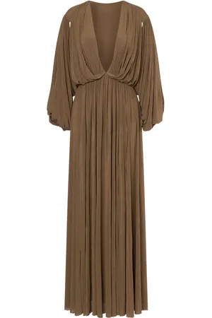 Serafini Plunge maxi dress