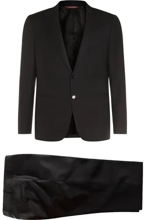 CANALI Logo-patch suit