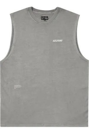 Izzue Logo-print cotton tank top