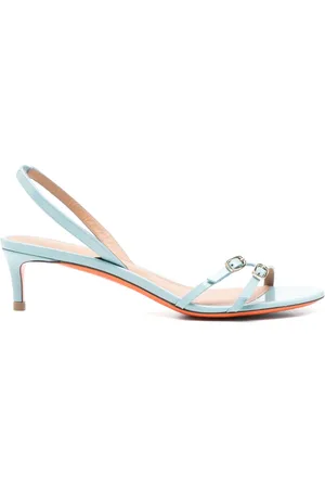 santoni 50mm leather sandals