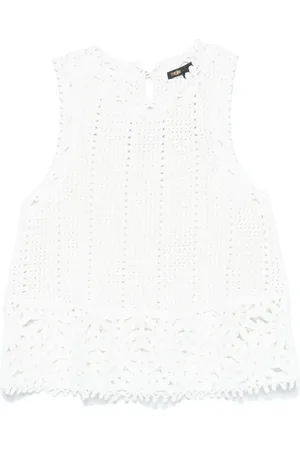 Maje Crochet-knit top