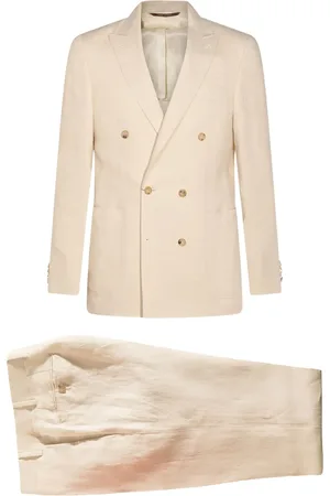 CANALI Logo-patch suit