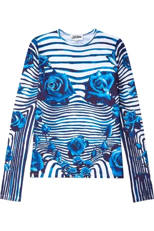 Jean Paul Gaultier Morphing floral-print top