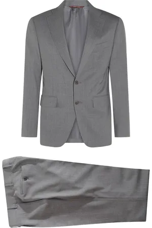 CANALI Logo-patch suit