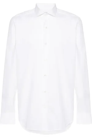 D4.0 Plain semi-sheer shirt