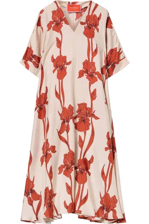 La DoubleJ Floral-print midi dress