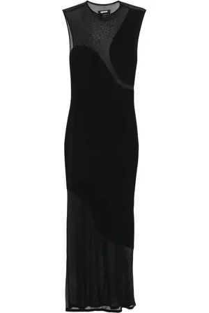 ROTATE Sheer knit maxi dress