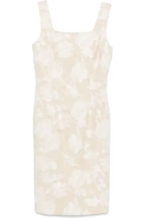 Blugirl Floral-jacquard midi dress