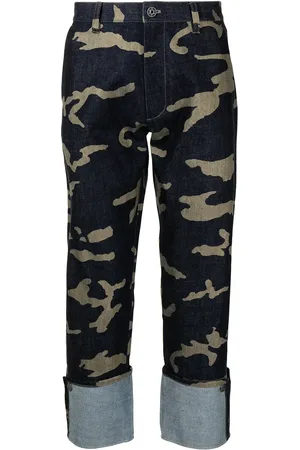 Ports V Camouflage-print straight-leg jeans