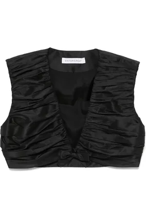 Viktor & Rolf Pleated cropped top