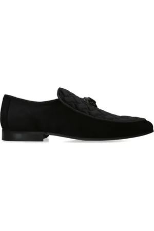 Kurt Geiger Eagle Head velvet loafers